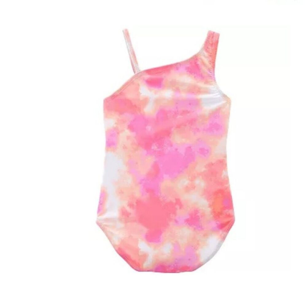 OshKosh B'Gosh Girls' One-Piece Swimsuit Multi Tie Die 6/6x - Picture 2 of 3